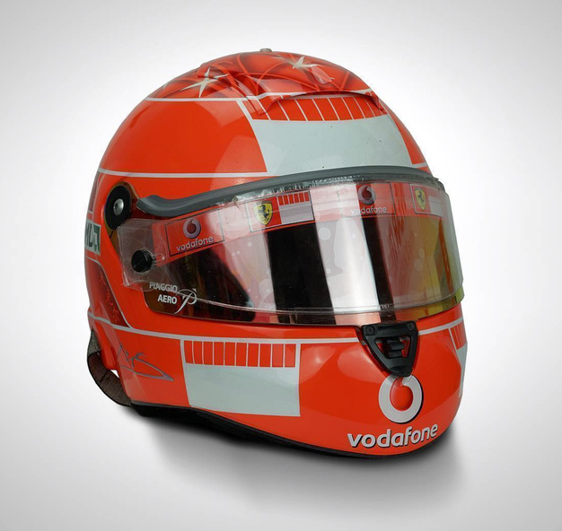 Michael Schumacher race-used helmet