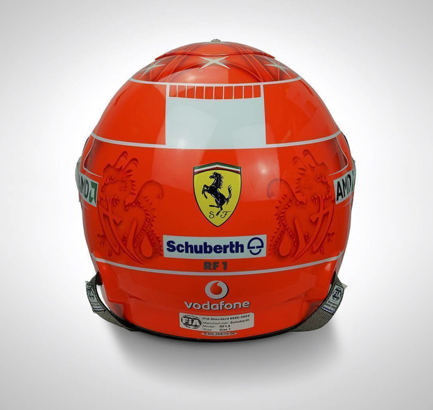 Michael Schumacher race-used helmet