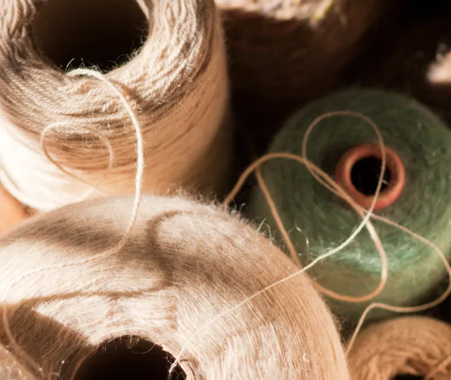 Mohair thread - sustainable textile campaign